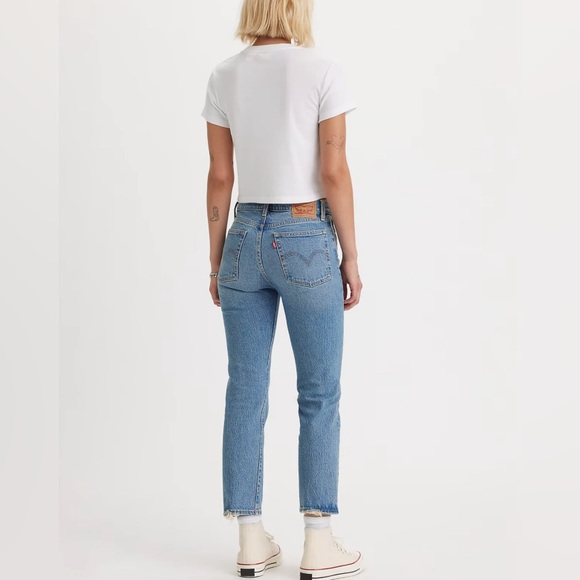 Levi’s High Rise Wedgie Straight Button Fly Jeans Size 30 - Picture 3 of 10